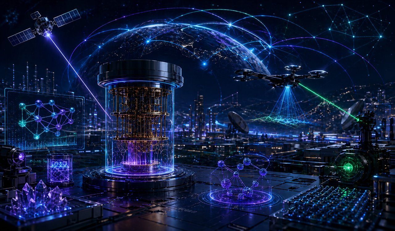 Future quantum technologies with computing, sensing, materials, and secure networks